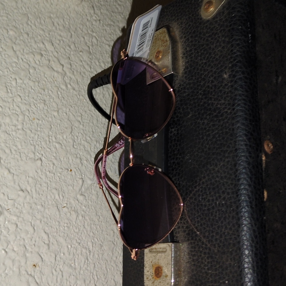 West Loop Heart-Shaped Sunglasses with Purple Tint